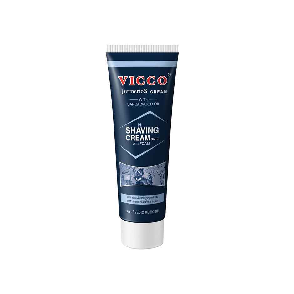 Vicco Turmeric Antiseptic Shaving Base with Foam Cream | Skin Protection & Nourishment