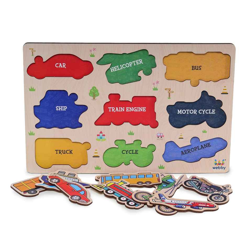 Webby Public Transport Educational Wooden Puzzle for Kids