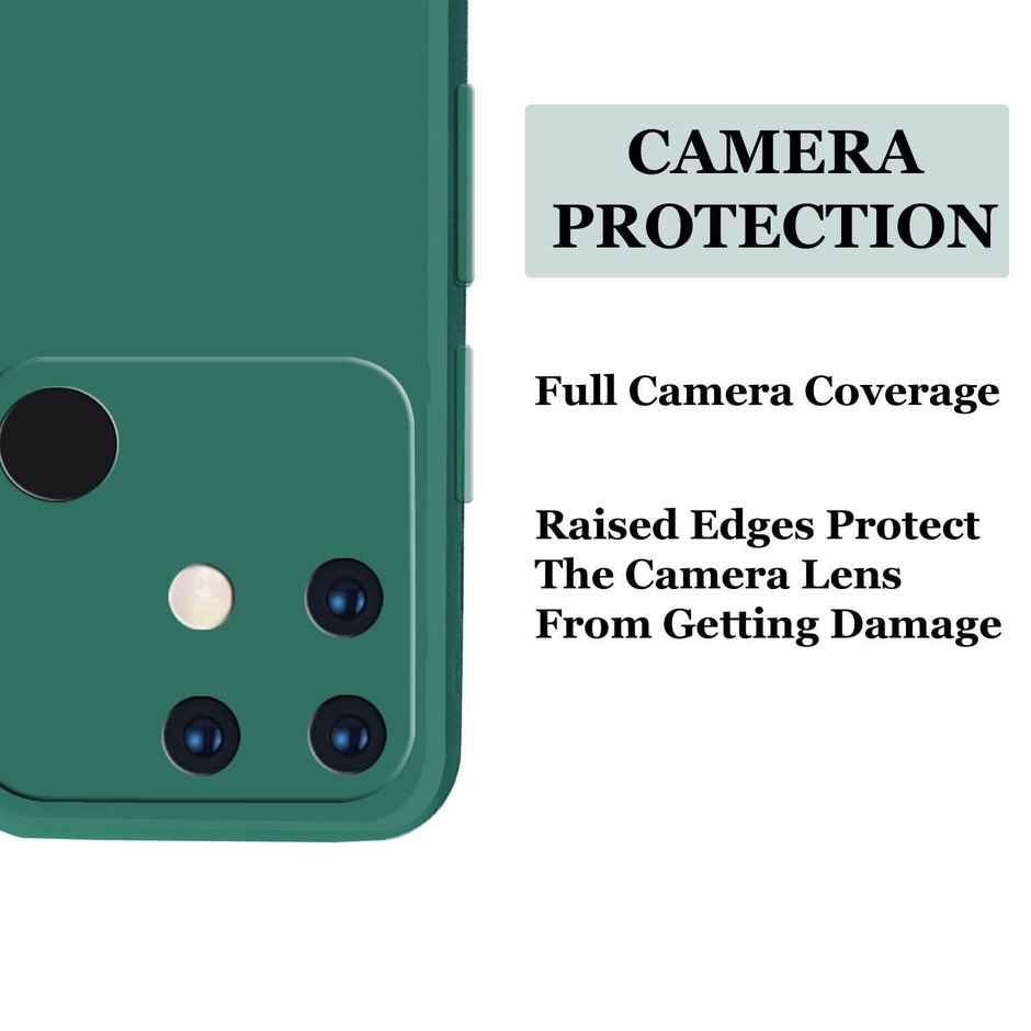 Artistque Case for Realme Narzo 50a Back Cover - Plain Liquid Silicone Cover