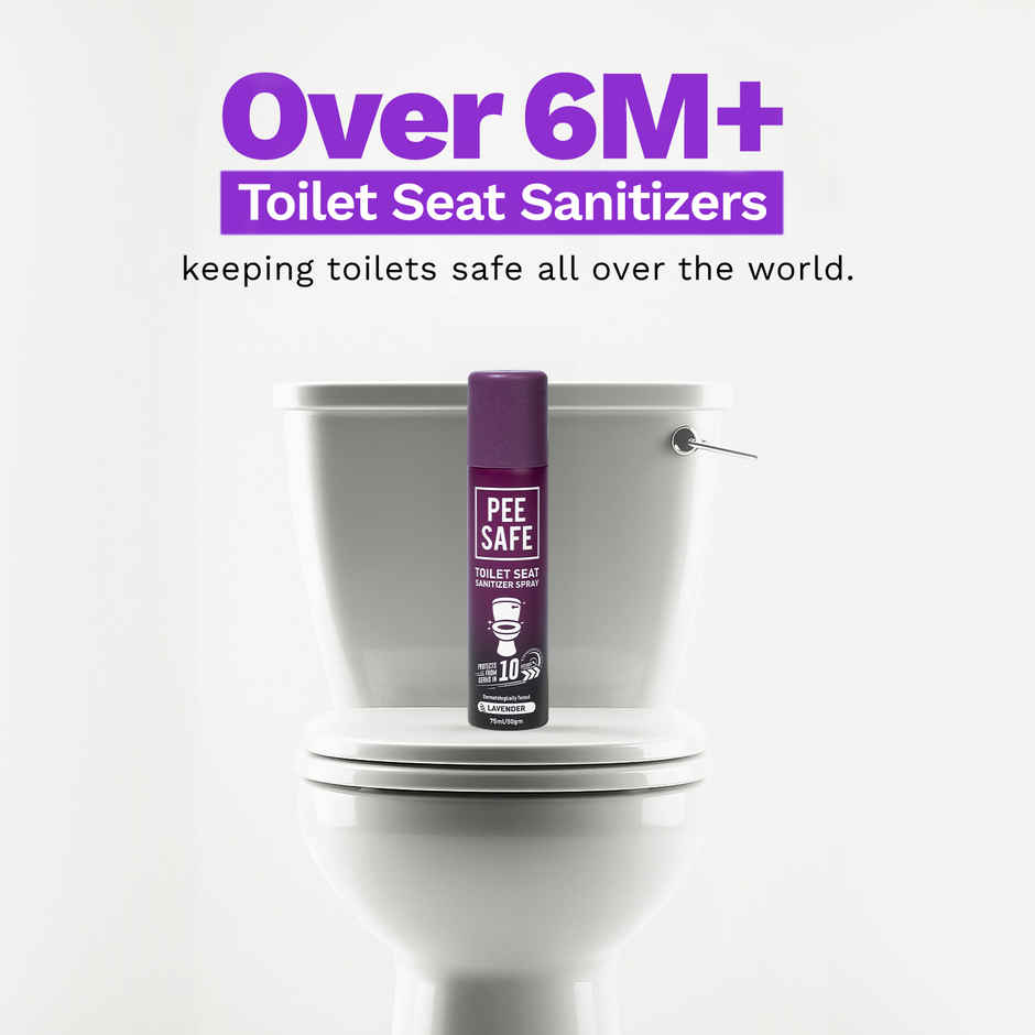 Pee Safe Toilet Seat Sanitizer Spray (Lavender)