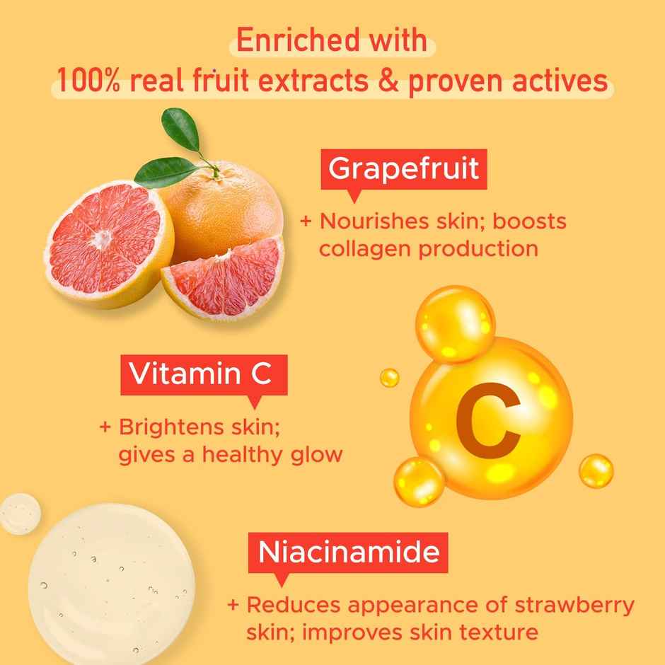 Puresense Vitamin C + Niacinamide Grapefruit Squeeze Body Wash Shower Gel