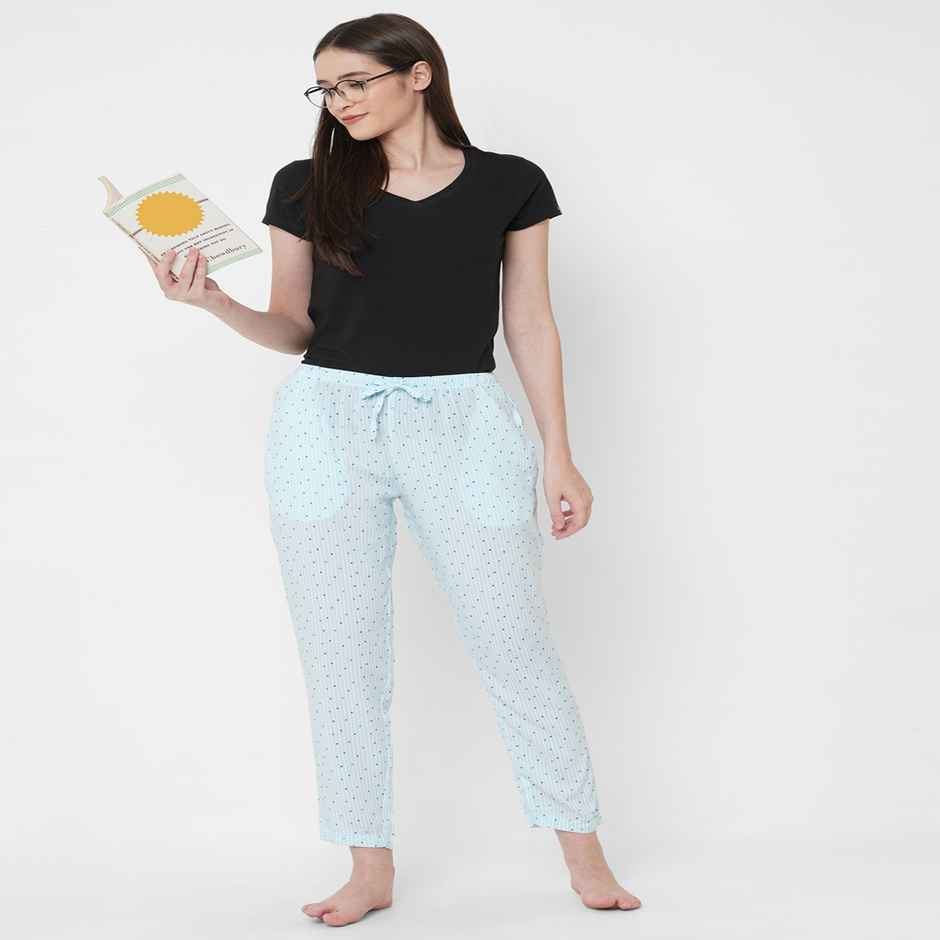 Urban Scottish Women s USWPJ510 Striped Lounge Pyjama Pants | Blue - M