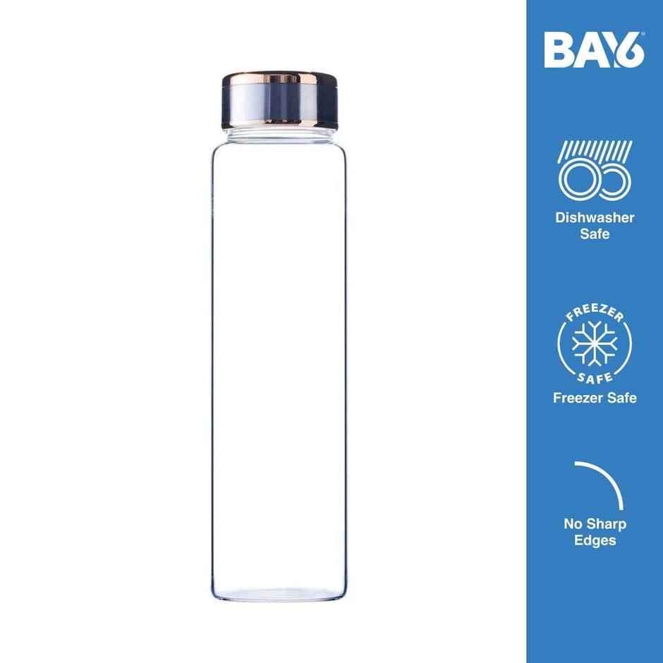BAY6 Premium Imported Borosilicate Glass Bottle | 1000 ml