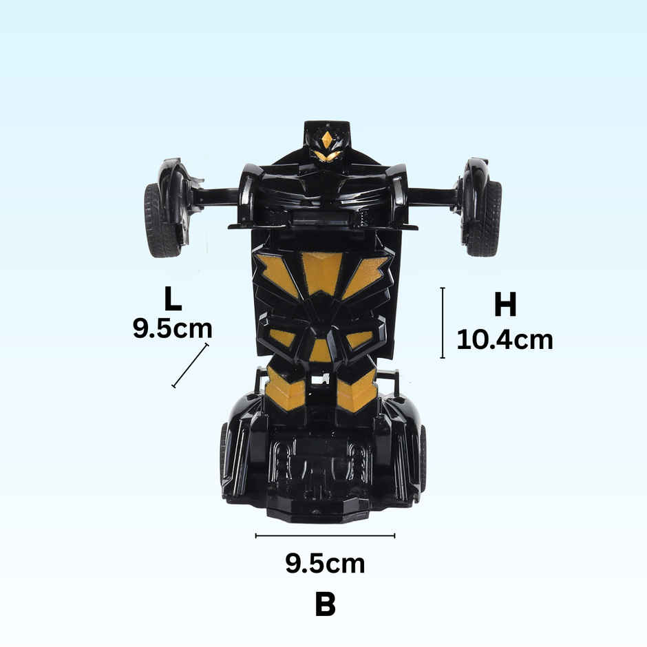 Race N Roll Deforming Friction Car Lam Black