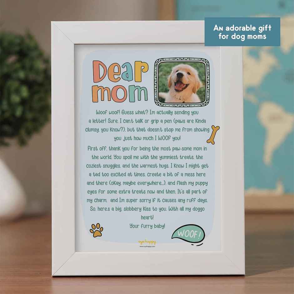 Letter for Dog Mom Greeting Card | Oye Happy
