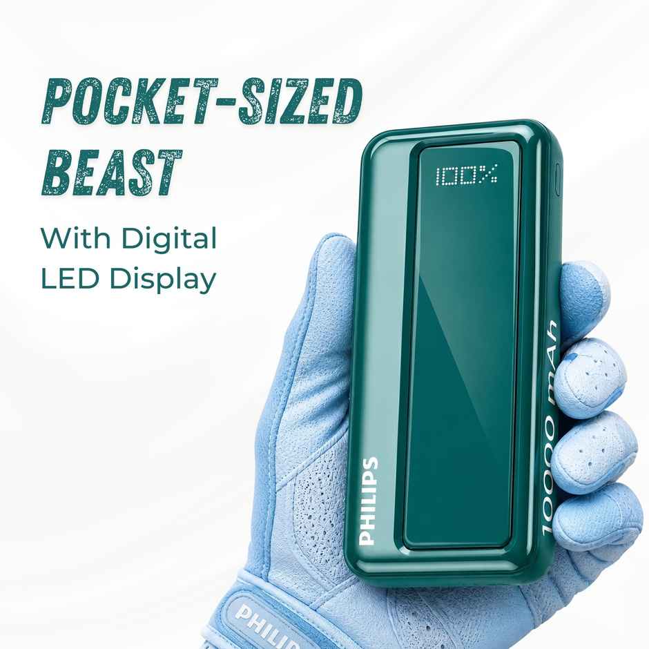Philips DLP1711NC/94 10000mAh 22.5W Max Fast Charging Power Bank with Digital LED Display