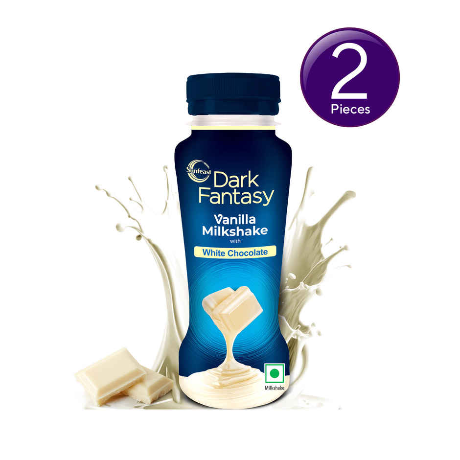 Sunfeast Dark Fantasy Vanilla Milkshake With White Chocolate Combo