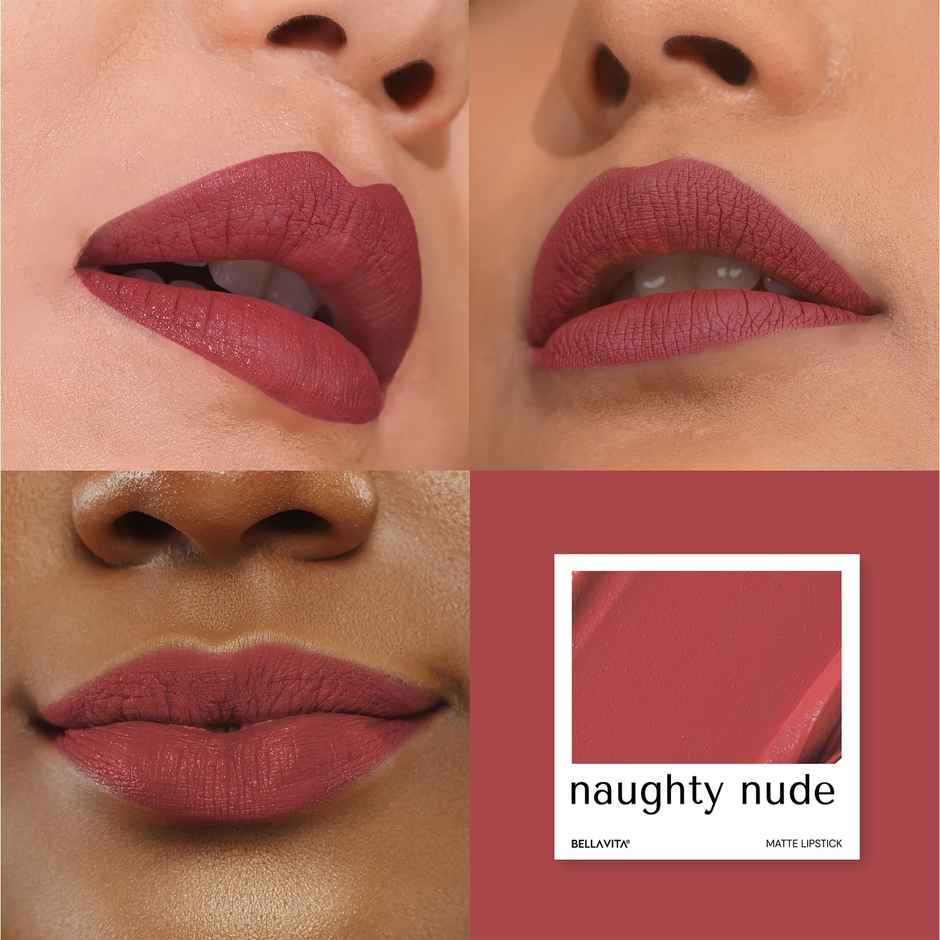 Bella Vita Kiss|Proof Liquid Lipstick Intense Moisturisation | Naughty Nude