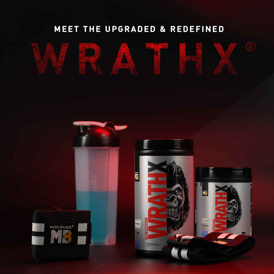 MuscleBlaze Pre Workout WrathX, (Cola Frost, 20 Servings)