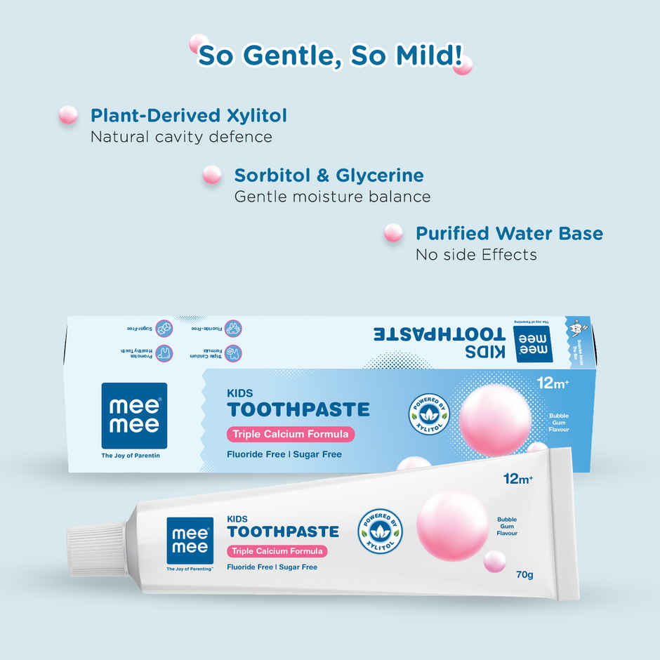  Mee Mee Fluoride-Free Baby Toothpaste for Kids | Best for Baby 1 years