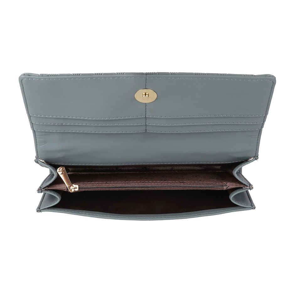 Mochi Light Blue Synthetic Wallet for Women | 95-7698-32