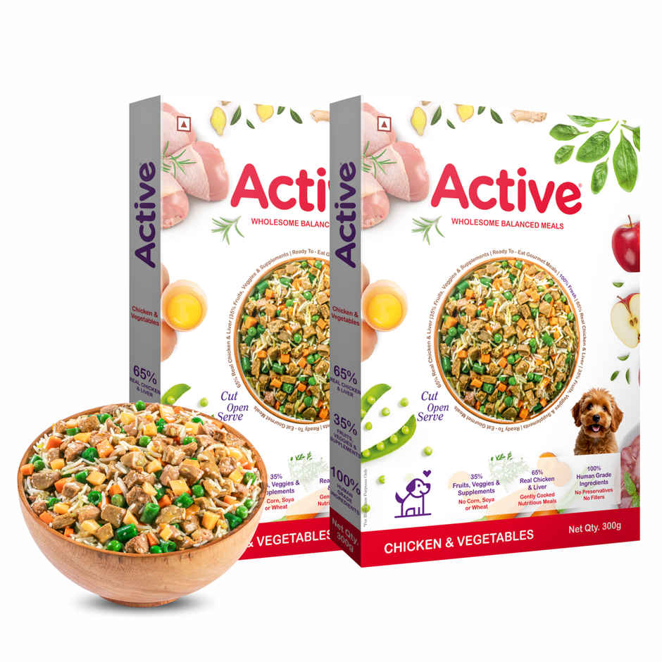 Active Chicken & Veg Dog Fresh Food (Adults & Puppies)