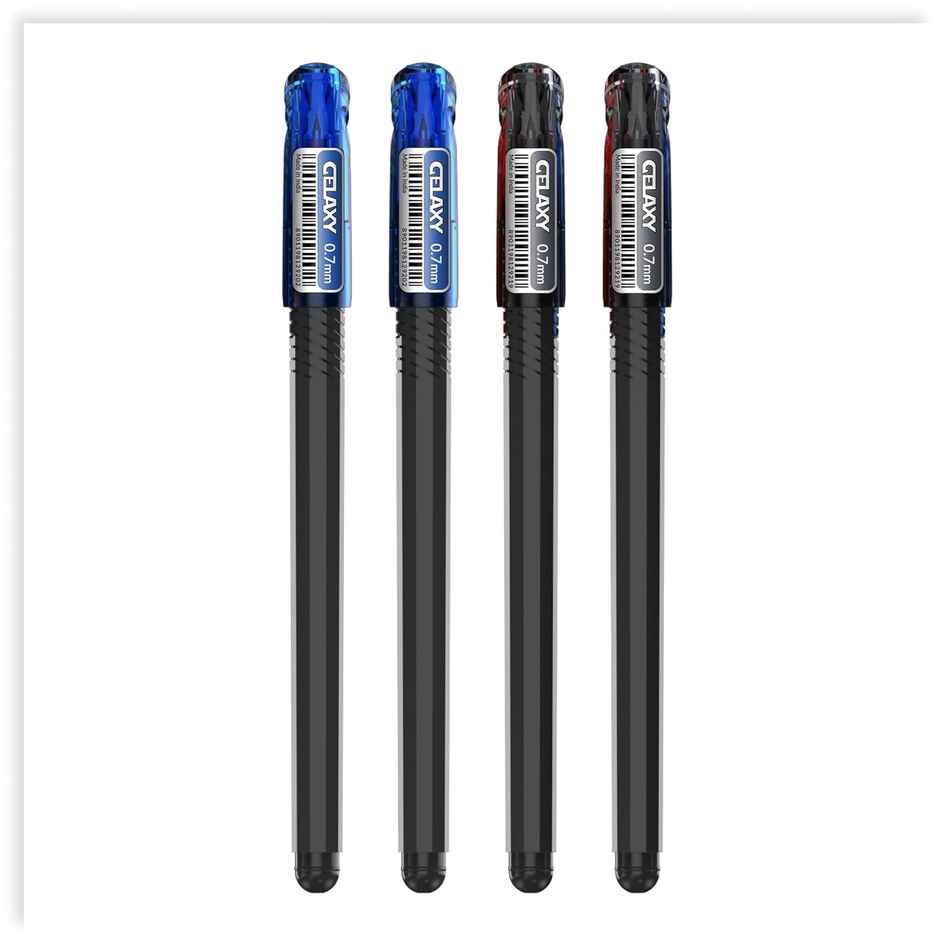 Luxor Schneider Gelaxy Gel Pen Pack Of 4 |2 Blue Pens And 2 Black Pen, Best Gel Pen For Students