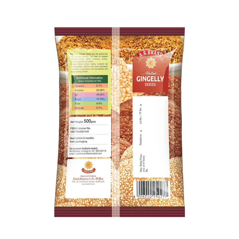A.S. Brand Hulled Gingelly Seed