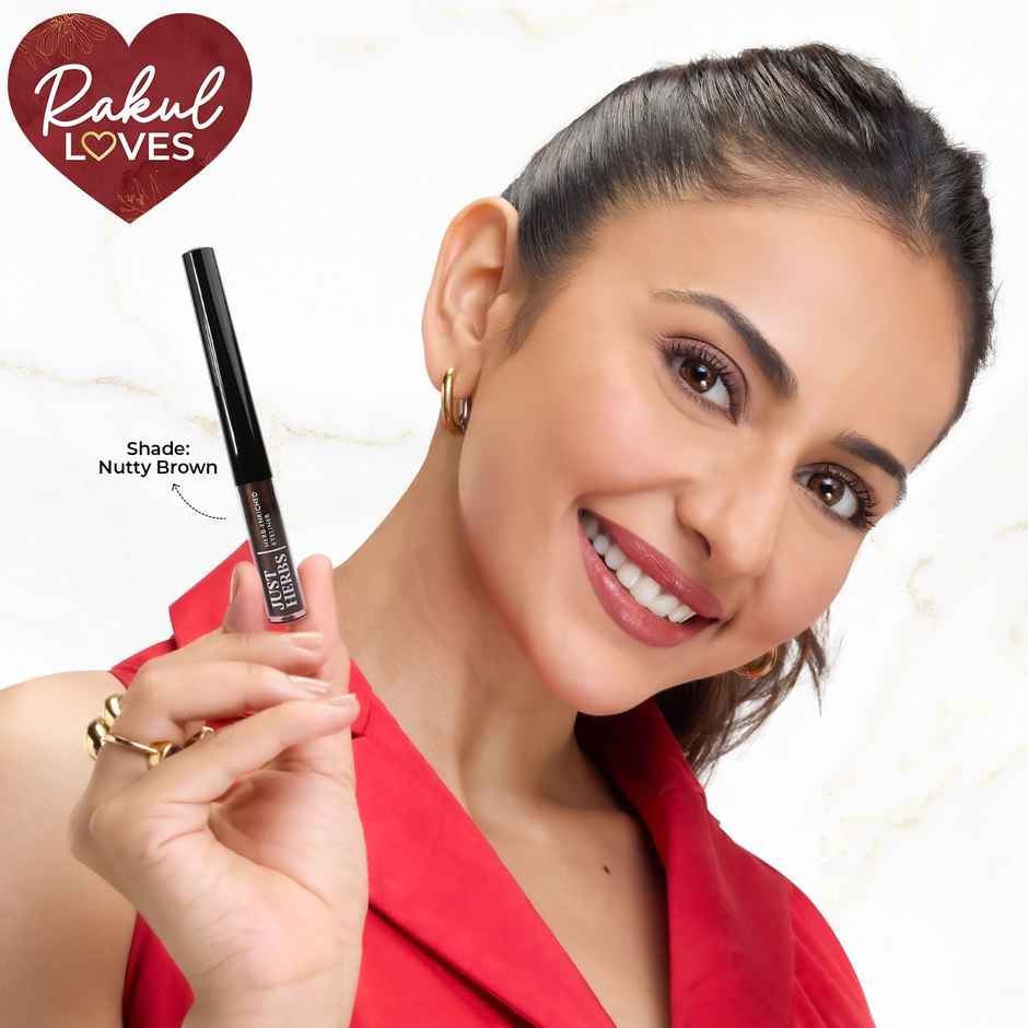 Just Herbs Liquid Eyeliner With Waterproof & Smudge-Proof Formula (Deep Black)