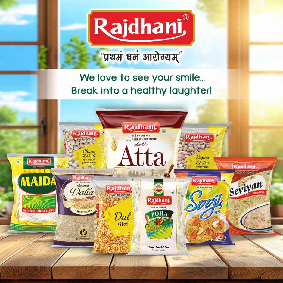 Rajdhani Chakki Fresh Atta | 100% Atta, 0% Maida