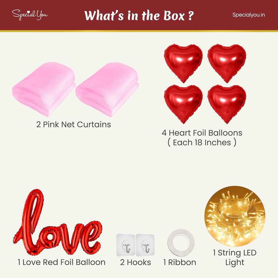 Pink Canopy Tent Love Balloon Decoration | Special You