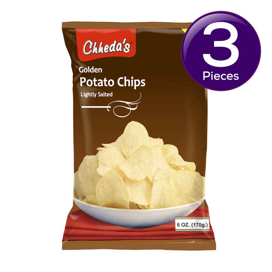 Chheda's Golden Plain Salted Chips Combo