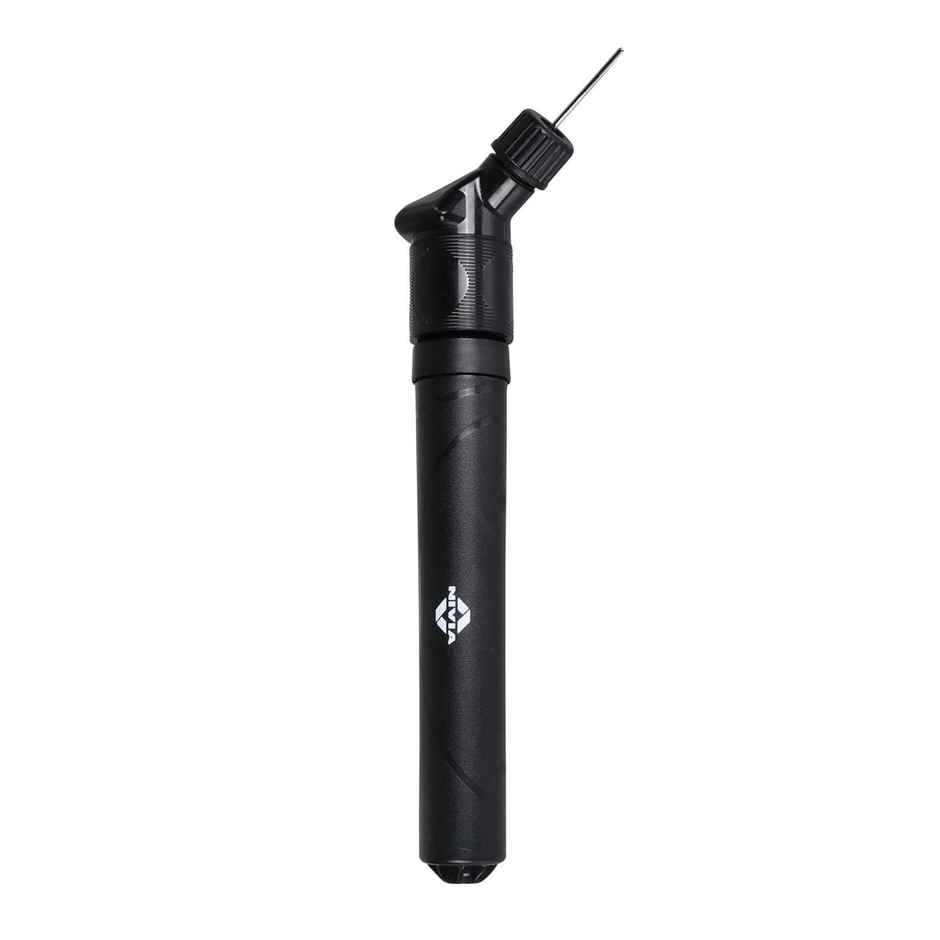 Nivia Double Action Ball Pump With Needle Pump Sports Inflatable Balls Stainless Pin Air Pump Black