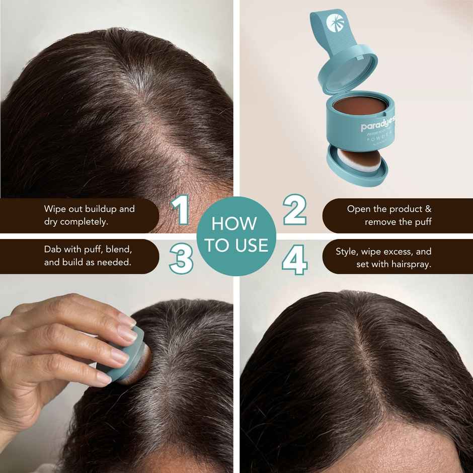 Paradyes Cover Up Instant Root Tint Powder | Dark Brown