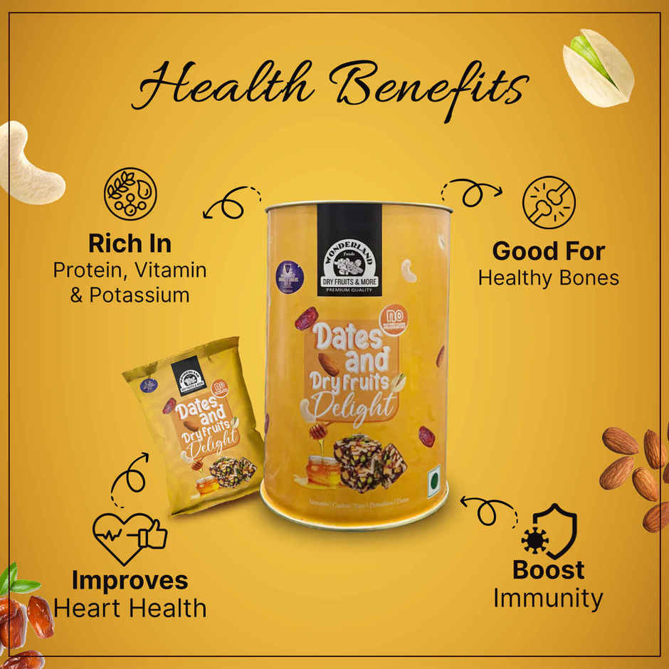 Wonderland Foods Vrat Dates & Dry Fruits Delight
