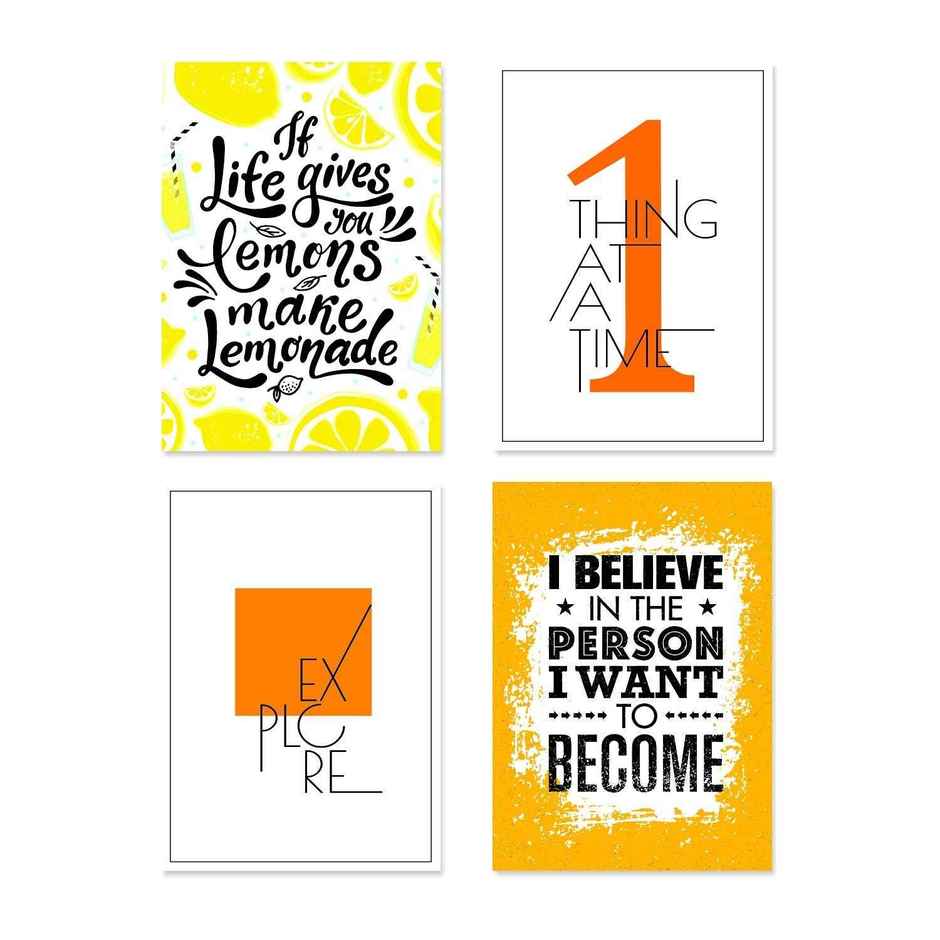 Paper Plane Design Wall Posters For Office Decor | Set of 10 | Size | 12 Inch x 18 Inch | D48