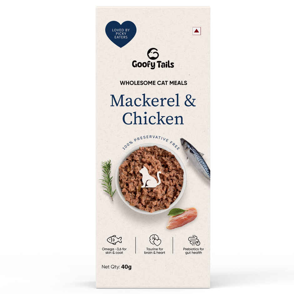 Goofy Tails Mackerel & Chicken Cat Meals