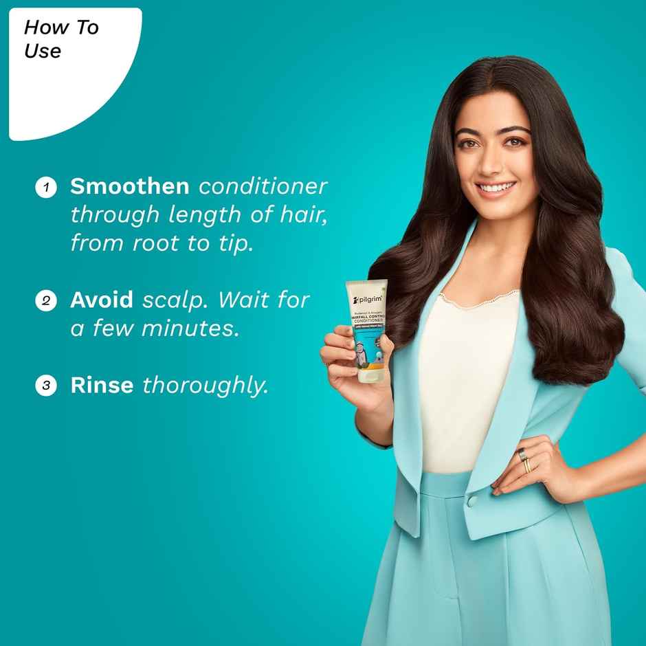 Pilgrim Redensyl & Anagain Hairfall Control Conditioner for Thicker, Stronger Hair & Less Breakage