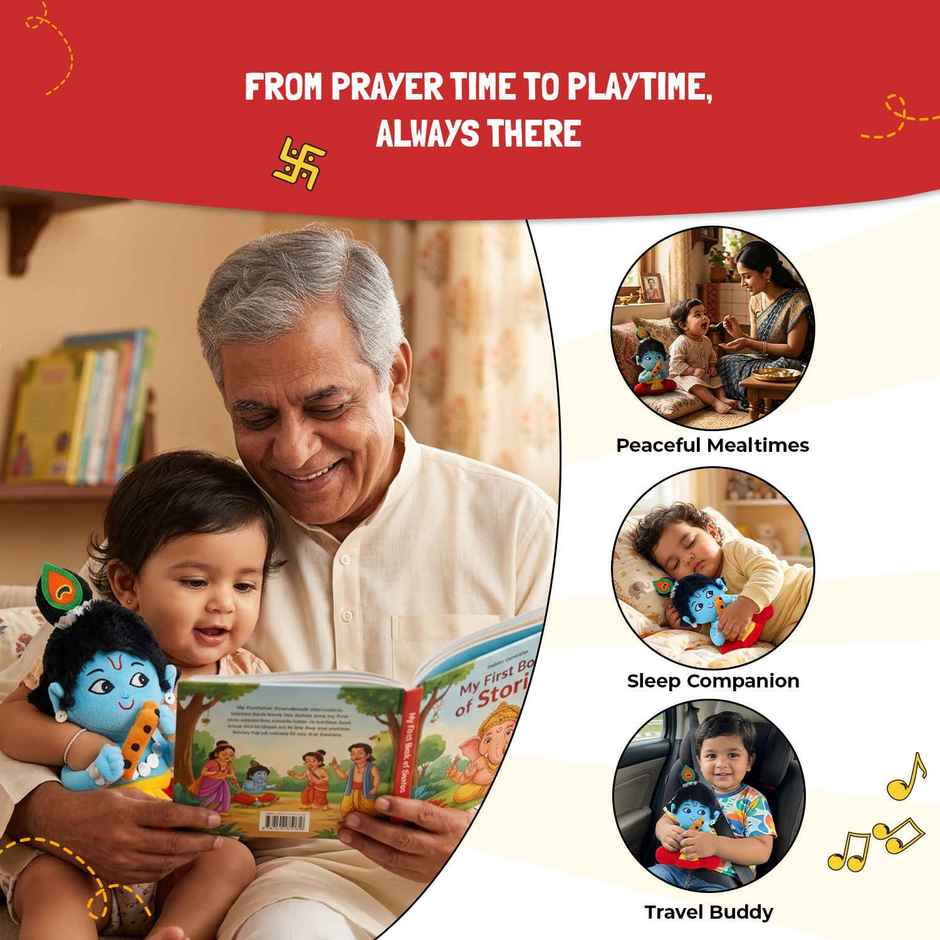 Panda's Box Mantra Chanting Baby Krishna | Small - 23 cm