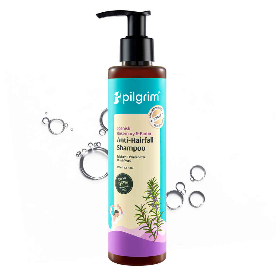 Pilgrim Spanish Rosemary and Biotin Anti-Hairfall Shampoo for Hair Fall & Stronger Hair