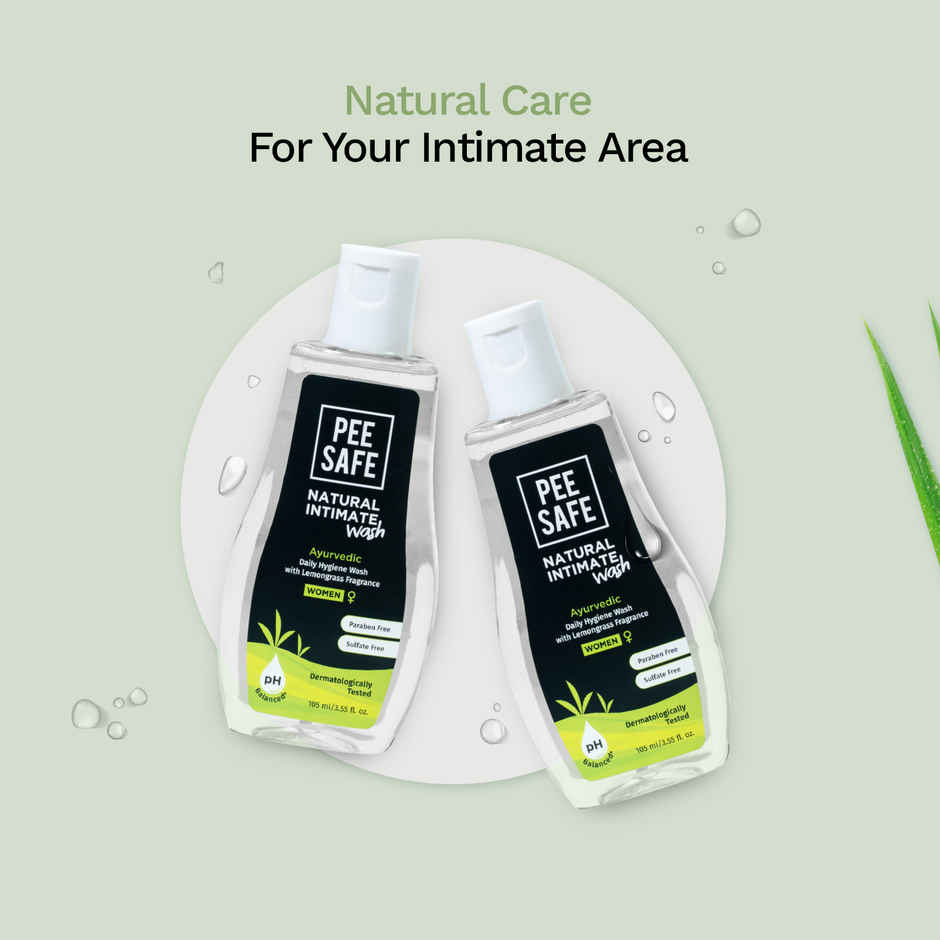 Pee Safe Natural Intimate Wash for Women | Dermatologically Tested