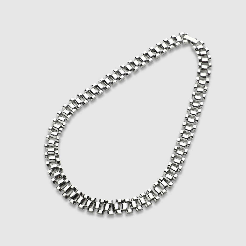 French Accent Silver-Plated Statement Chain