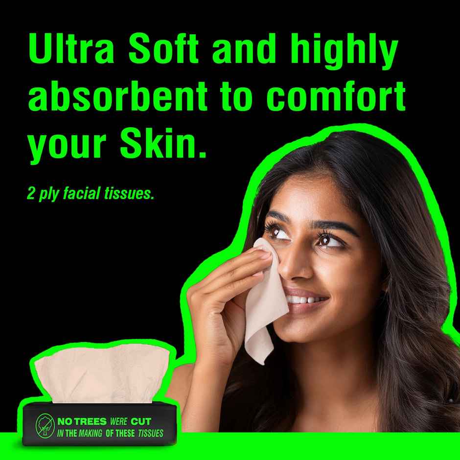 Beco Super Soft Facial Tissue Paper | 2 Ply | Pack of 6