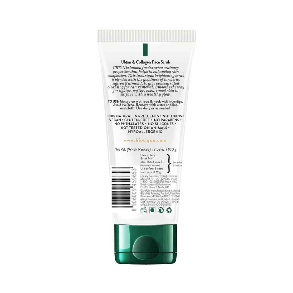 Biotique Ubtan & Collagen Face Scrub