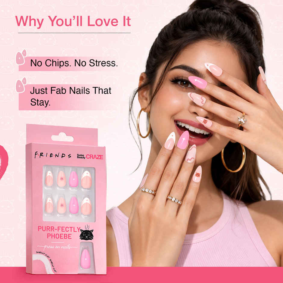 Swiss Beauty Craze Purrfectly Phoebe Press On Nails
