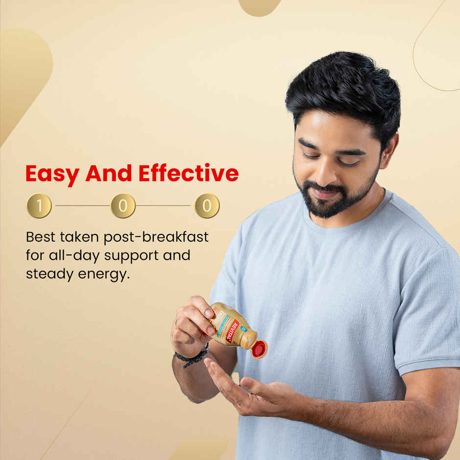 Revital Men Multivitamin with Calcium & Ginseng for Immunity, Strong Bones & Energy (60 Capsules)