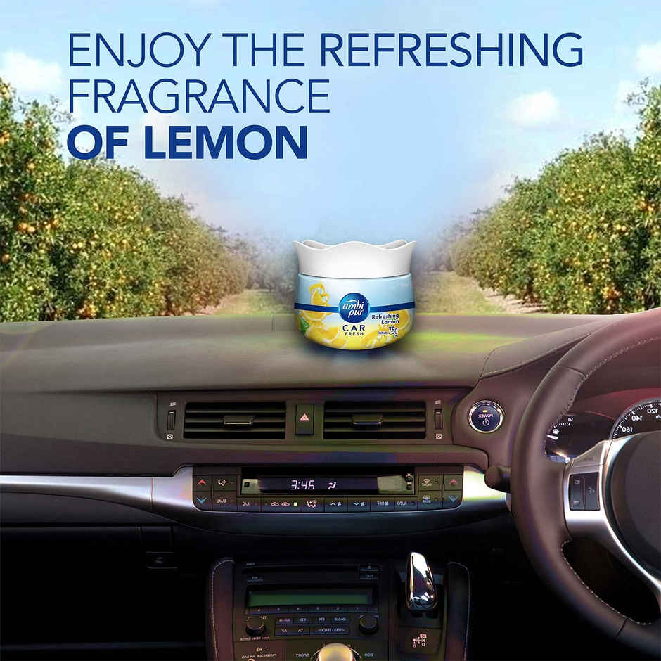 Ambipur Car Freshener Gel - Refreshing Lemon Combo