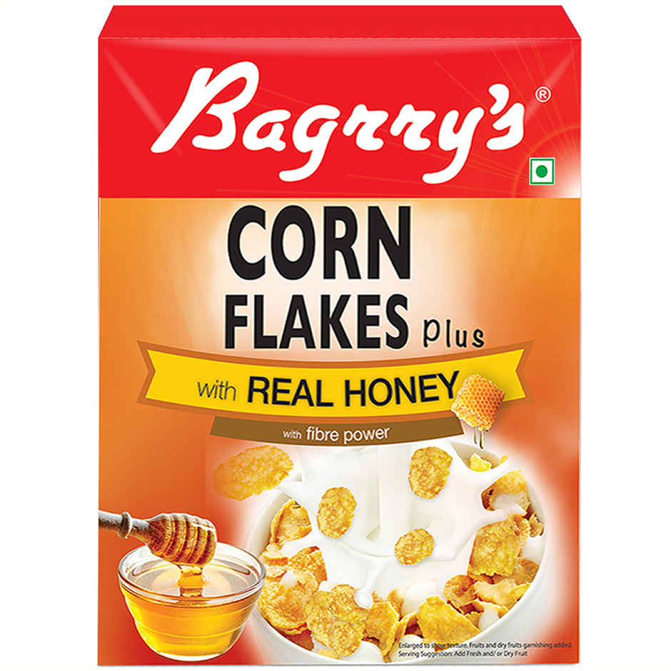 Bagrry's Corn Flakes Plus With Real Honey 