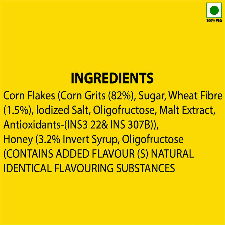 Bagrry's Corn Flakes Plus With Real Honey 