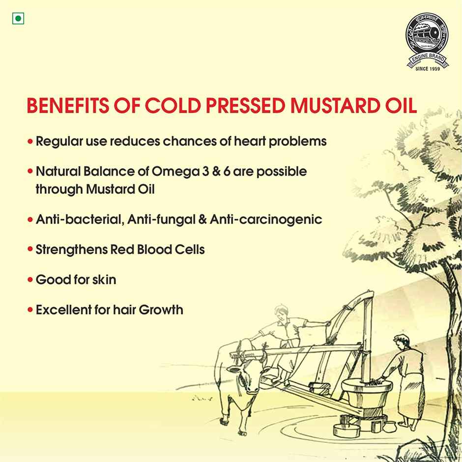 Engine Kacchi Ghani Mustard Oil | Pouch Combo