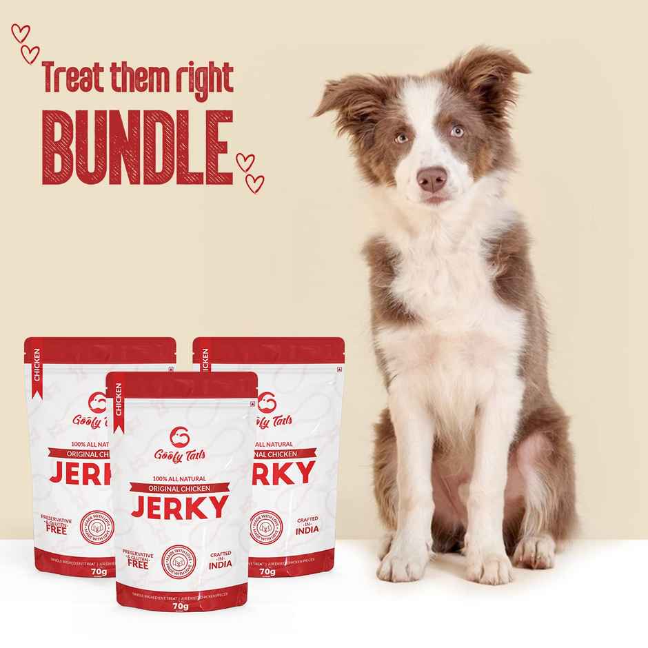 Goofy Tails Original Chicken Jerky Dog Treats, Preservatives Free