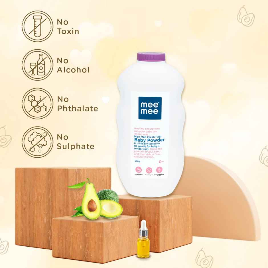 Mee Mee Baby Talcum Powder Paraben free 0m+