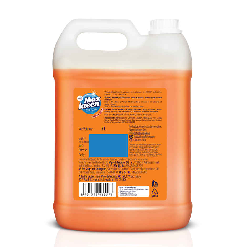 Maxkleen Floral Bliss Disinfectant Floor Cleaner | Can