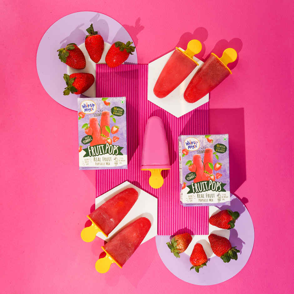 Whip Up Magic Strawberry Fruit Popsicle Mix (6 Pops)