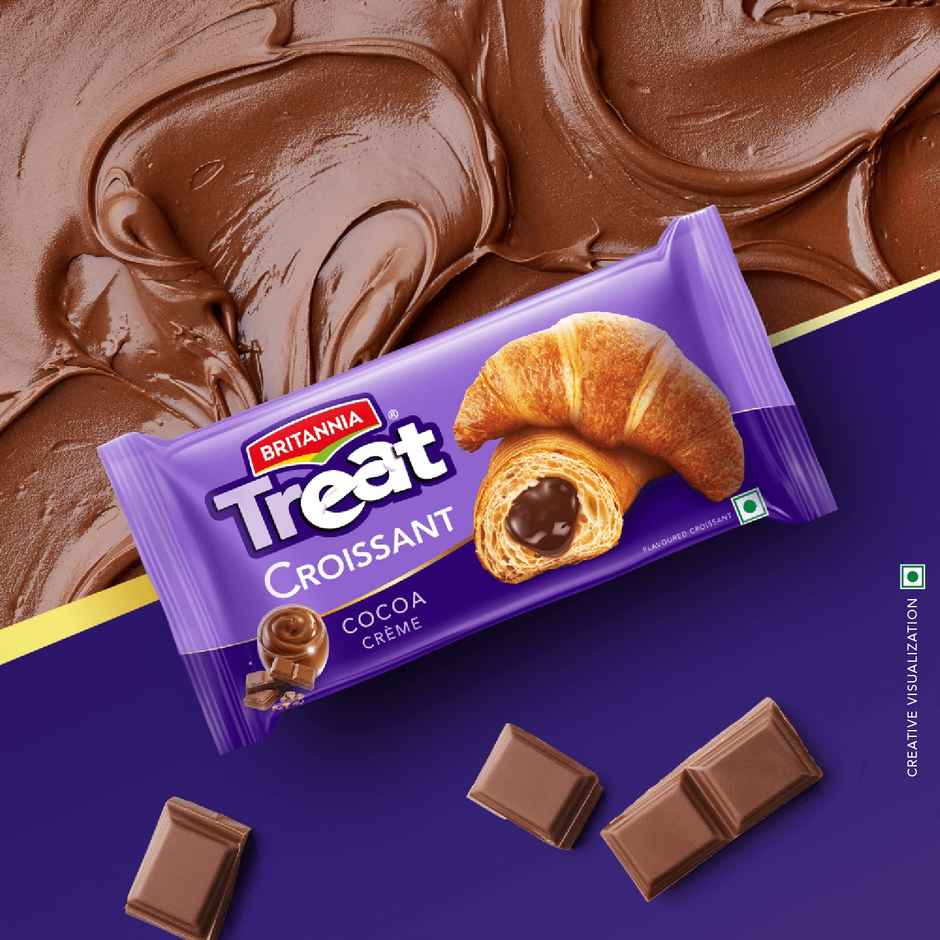 Britannia Treat Croissant - with Cocoa Creme Filling Combo