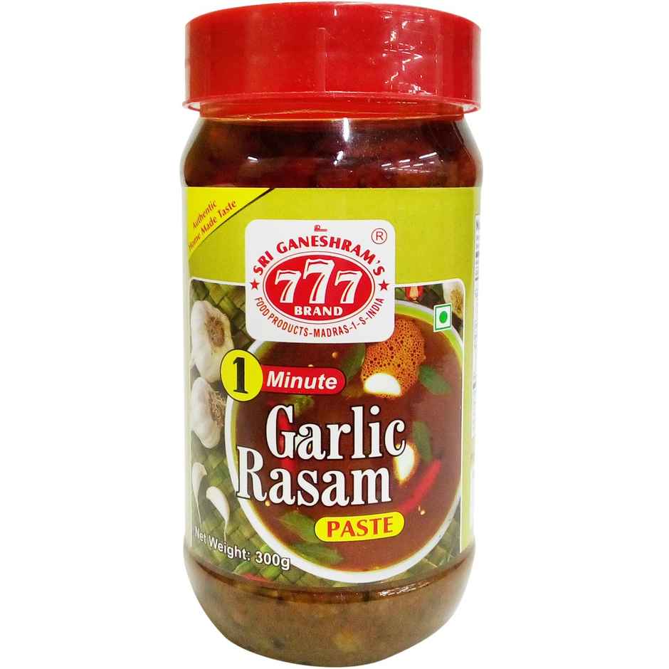 777 Poondu Garlic Rasam Paste Glass Bottle
