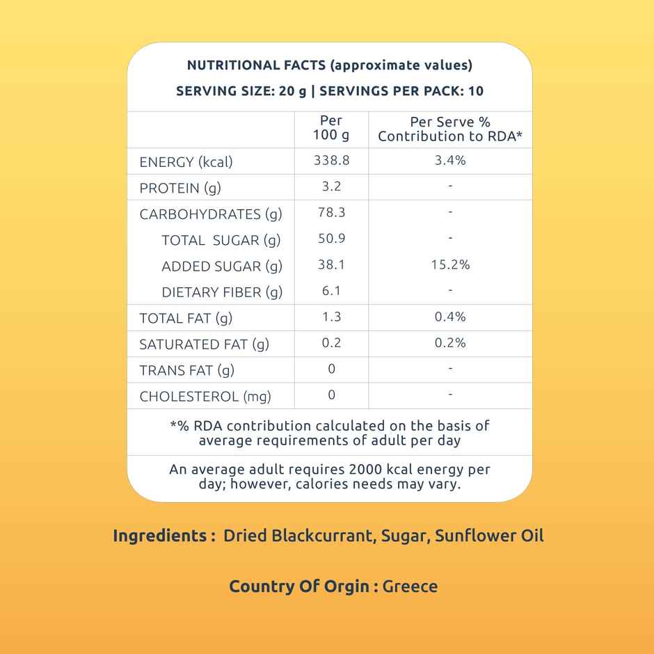 Farmley Premium Greek Dried Blackcurrant