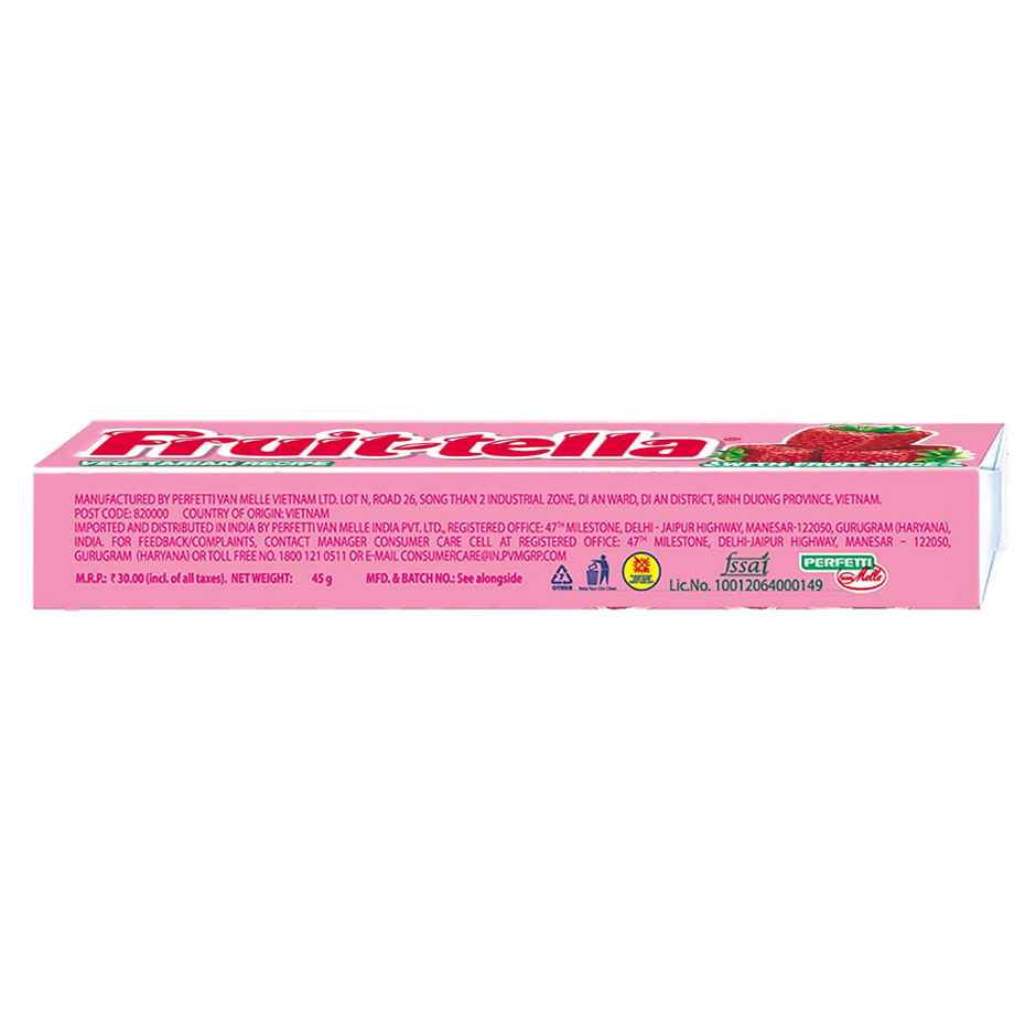 Fruittella Strawberry Flavour Chewy Toffee Stick