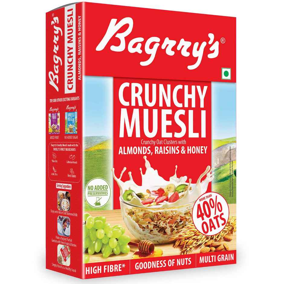 Bagrry's Crunchy Muesli - Almond Raisins & Honey
