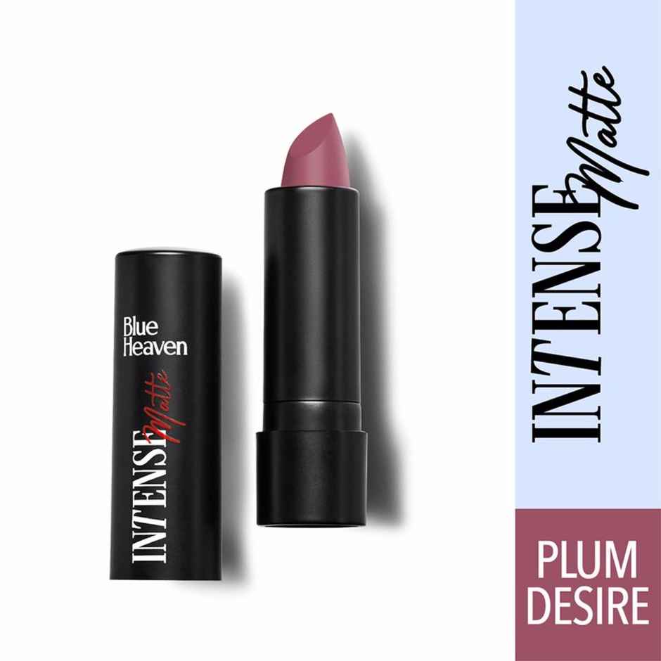 Blue Heaven Intense Matte Lipstick - Plum Desire | Smudge Proof